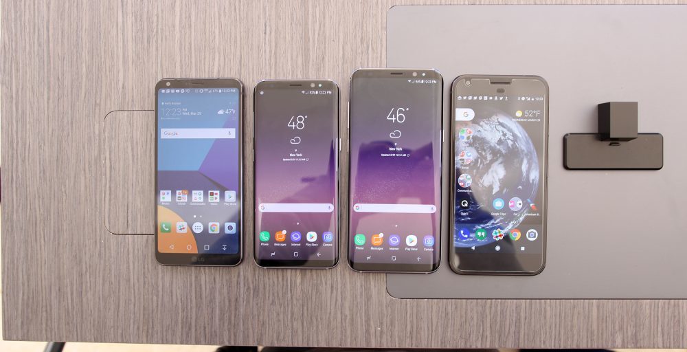 Samsung Galaxy S8 y S8+, LG G6 y Google Pixel