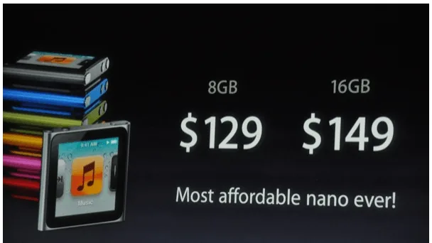 Precios iPod Nano de sexta generación
