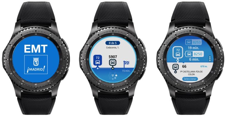 EMT Madrid renueva su app para los Samsung Gear S3 y Gear S2