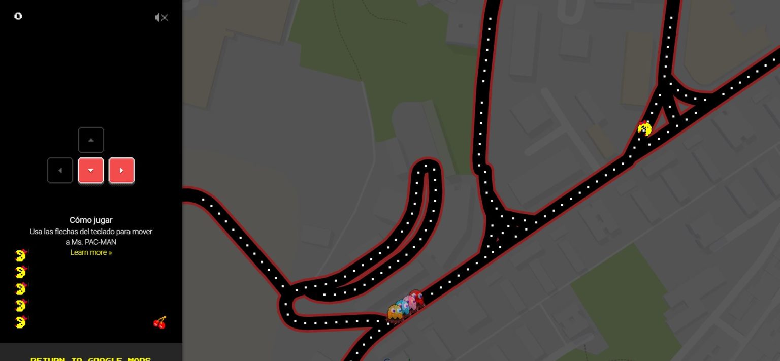 Google Maps celebra el April Fools' Day con Pacman