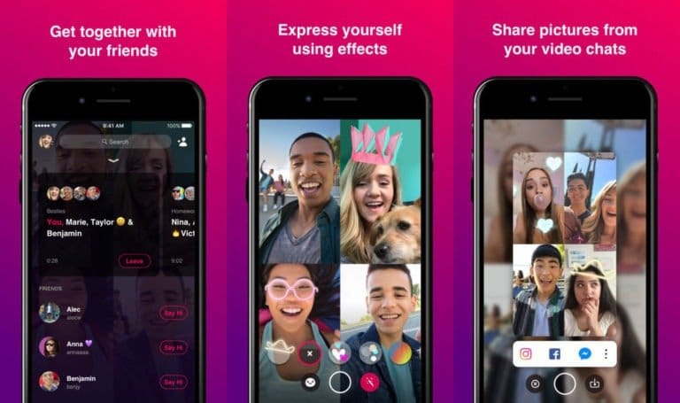 Facebook lanza Bonfire para iOS, una app de videollamadas grupales
