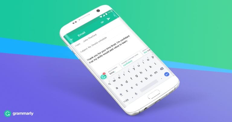 Grammarly Keyboard ya disponible en la tienda de Android