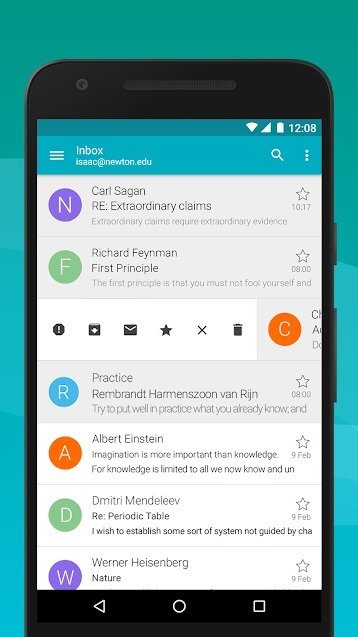 Gestión del correo electrónico con Aqua Mail para Android