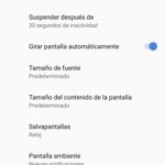 Opciones pantalla Nokia 6.1