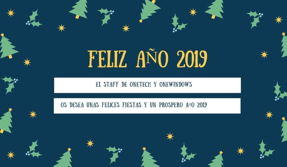 Felices fiestas y prospero año 2019