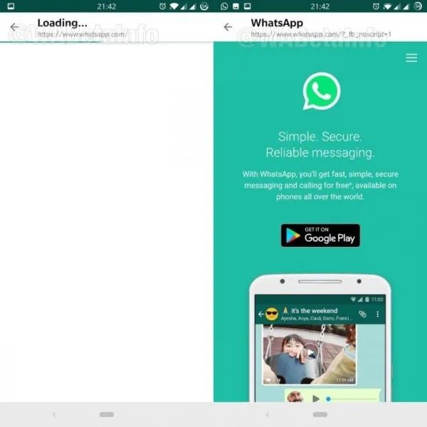 WhatsApp contará con su propio navegador web y ya se está probando
