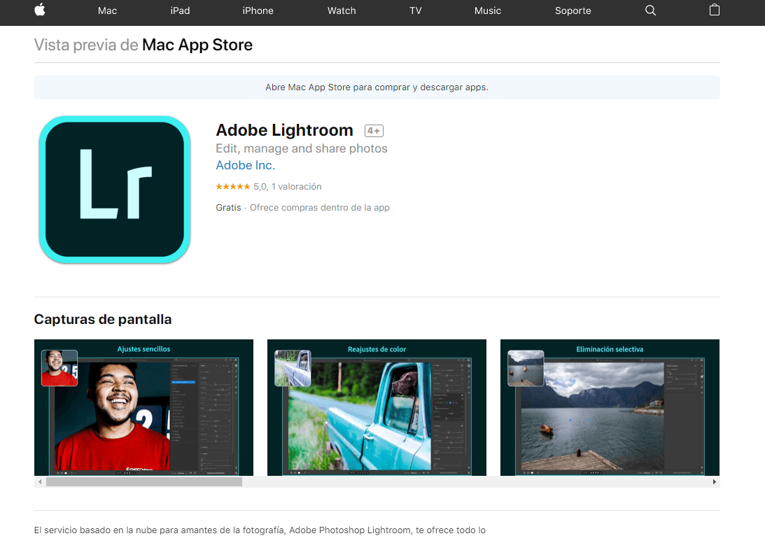 lightroom app for mac