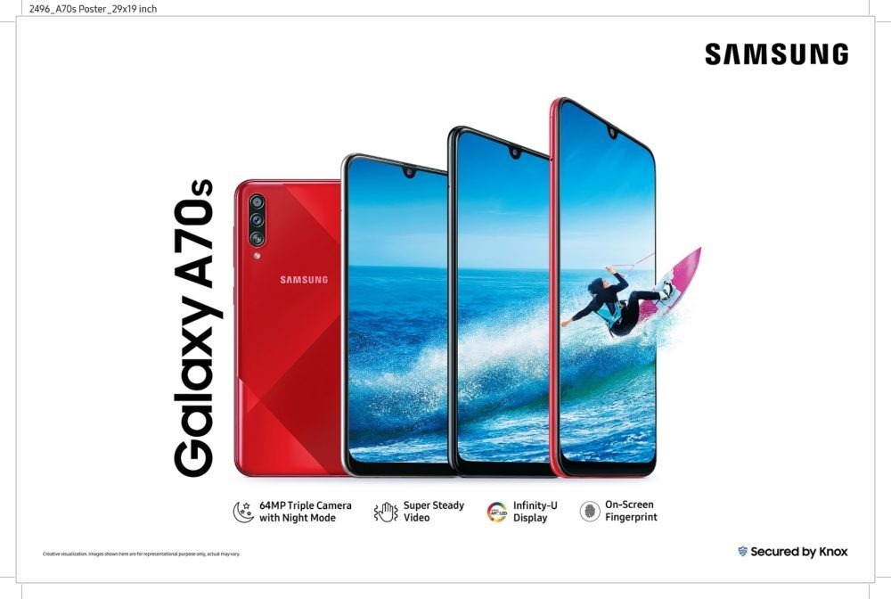 Samsung Galaxy A70s, un anuncio sorpresa con 64MP de cámara 110