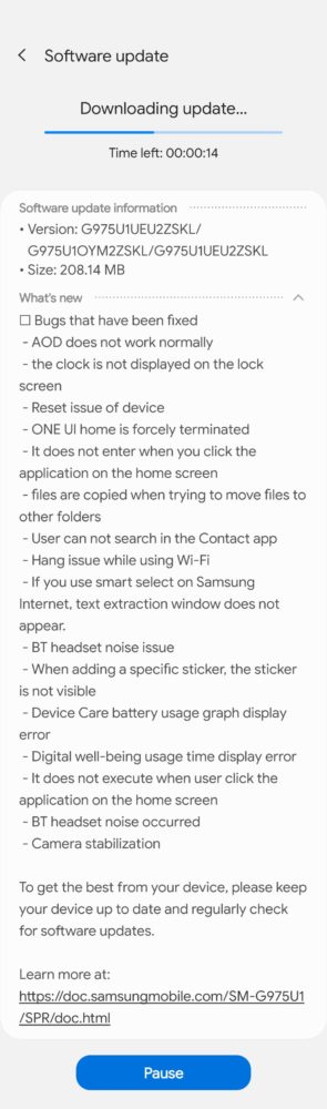 Samsung Galaxy S10 recibe One UI 2.0 beta 7 con diversas correcciones 29
