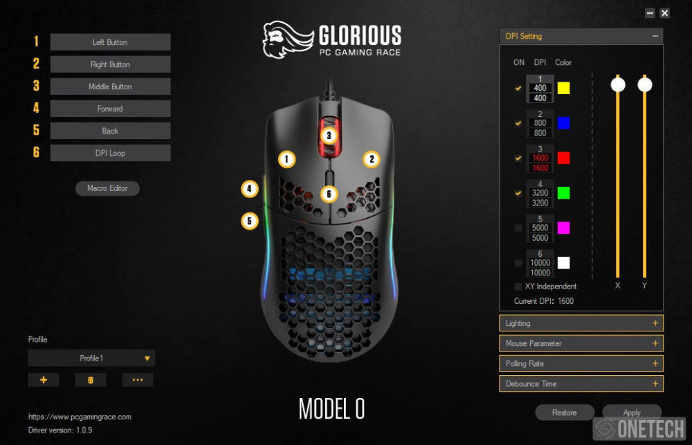 Glorious Model O, un ratón gamer lleno de color y de "agujeros" 41