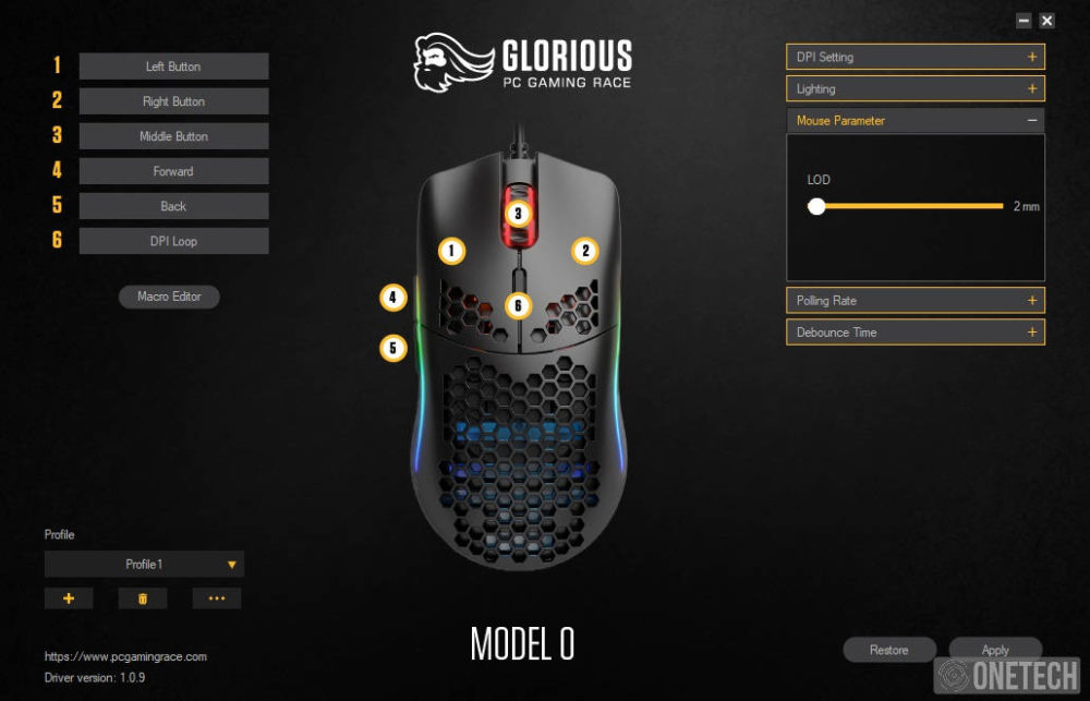 Glorious Model O, un ratón gamer lleno de color y de "agujeros" 43