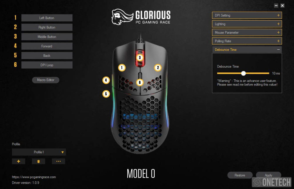 Glorious Model O, un ratón gamer lleno de color y de "agujeros" 45