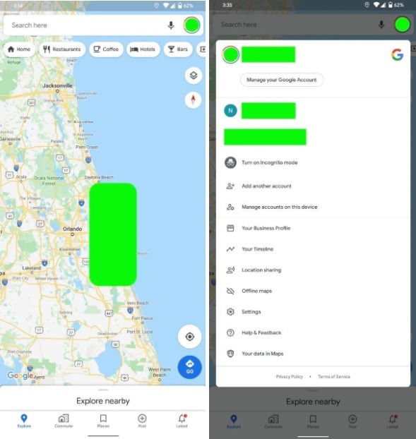 Google Maps prueba un nuevo diseño en Android 28