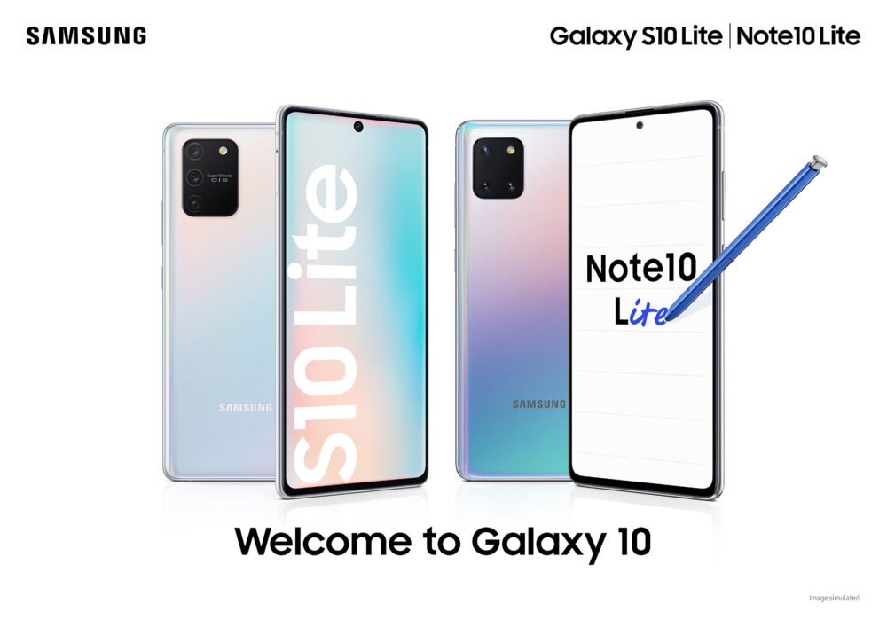 Samsung Galaxy S10 Lite y Note10 Lite