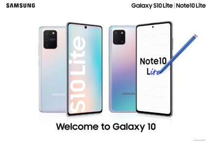 Samsung Galaxy S10 Lite y Note10 Lite