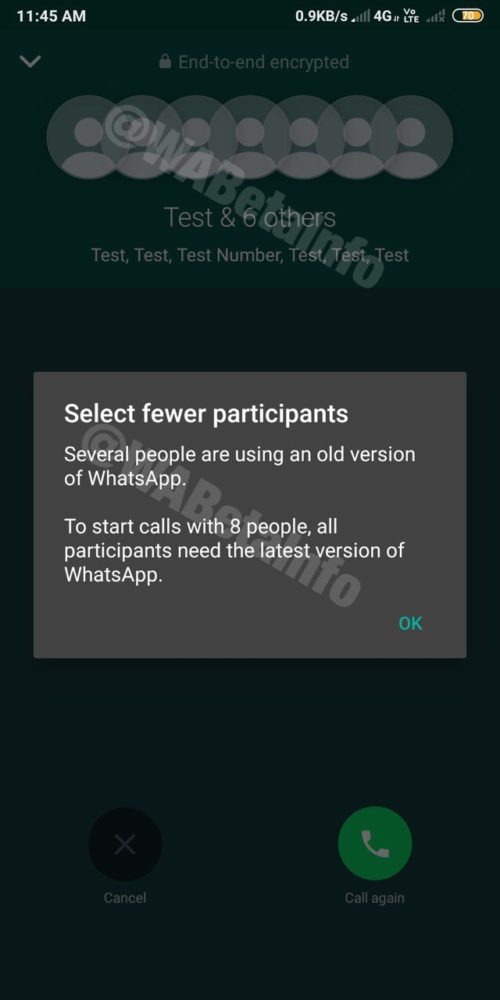 WhatsApp: este es el nuevo limite de llamadas y videollamadas grupales 1
