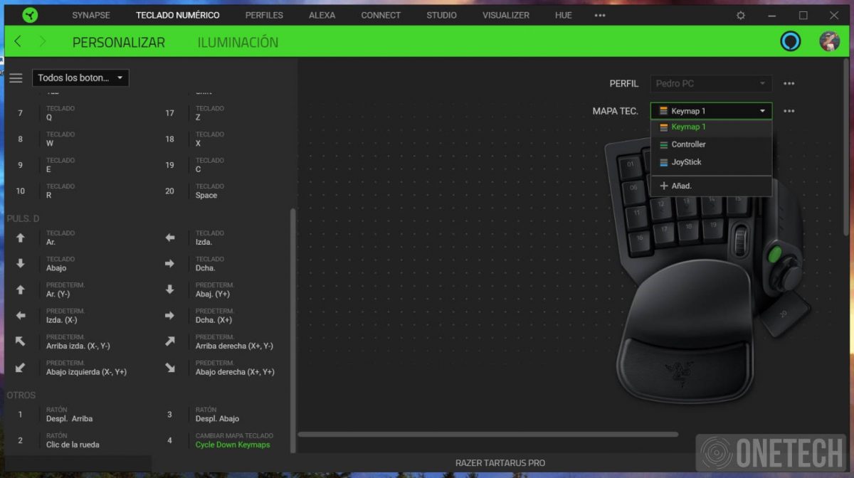 Razer Tartarus Pro, análisis, especificaciones y opinión