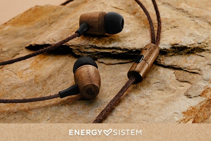 Energy Sistem - Earphones Eco Walnut Wood