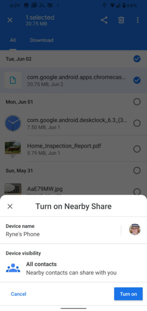Nearby Share, el "AirDrop de Android" comienza su fase beta 20