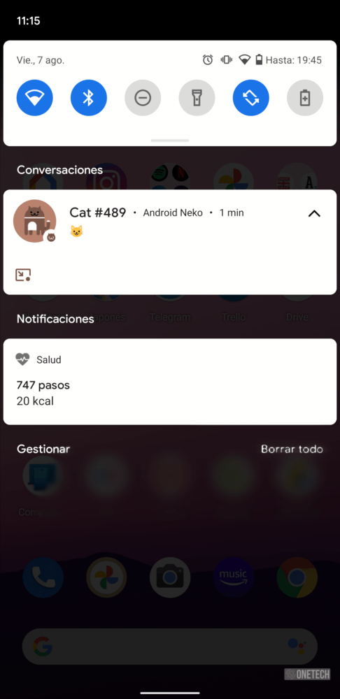Neko cat, el "easter egg" de Android 11 12
