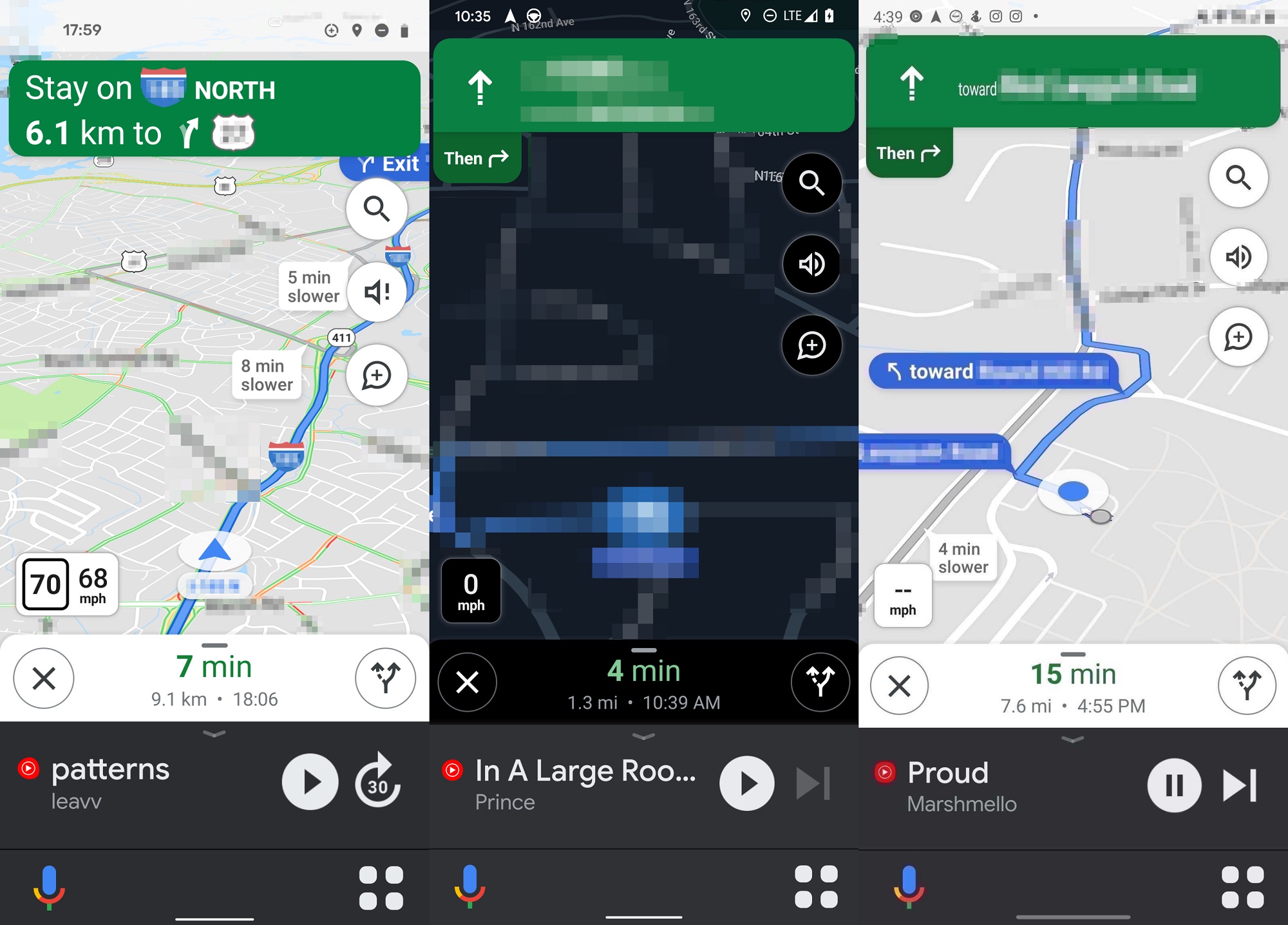 Google Maps prepara una nueva interfaz para usar en el coche