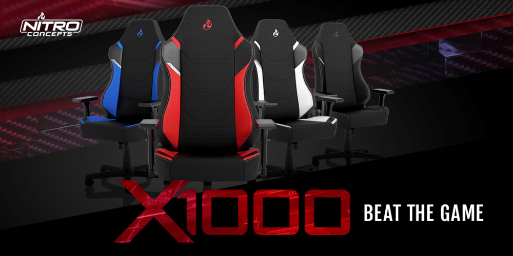 Nitro Concepts X1000, nuevas sillas para jugar y trabajar 1