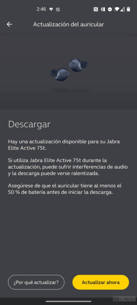 Los Jabra Elite Active 75t ya cuentan con cancelación de ruido activa