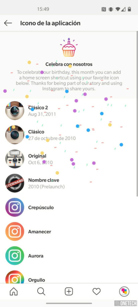 Instagram: te decimos como puedes cambiar su icono 3
