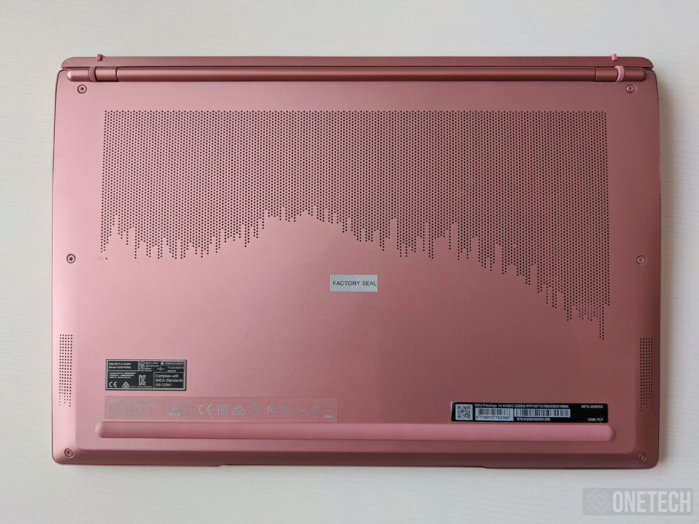 MSI Prestige 14 A10SC Pink Edition. Analizamos este portátil para creadores 3