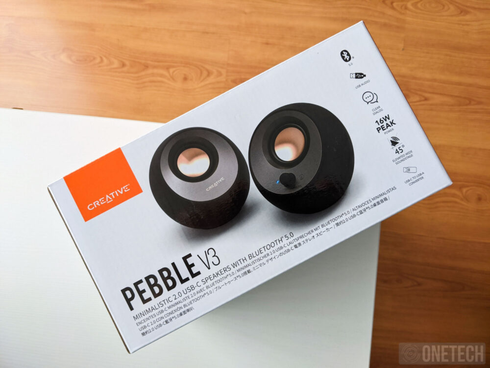 Creative Pebble V3, altavoces minimalistas en diseño y precio - Análisis 1