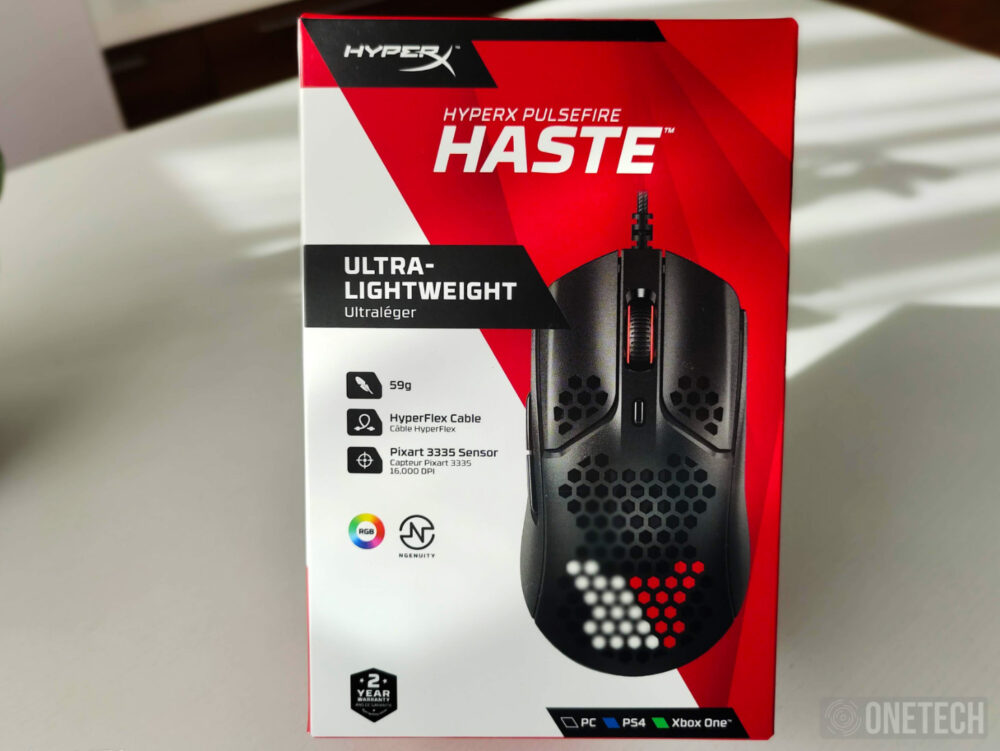HyperX Pulsefire Haste, un ratón perforado ultraligero - Análisis 10