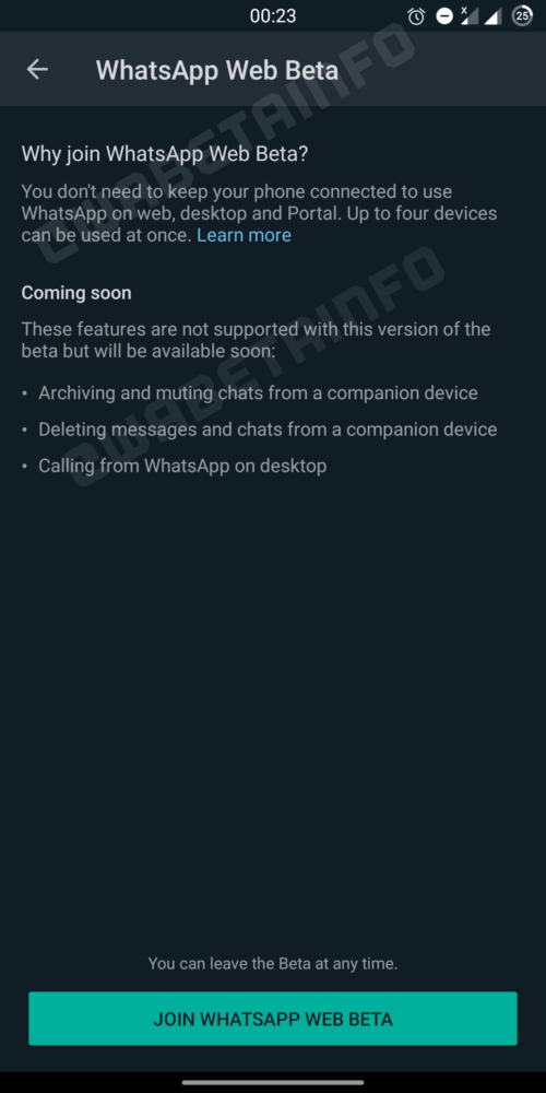 WhatsApp Web Beta se prepara para probar el sistema multidispositivo 1