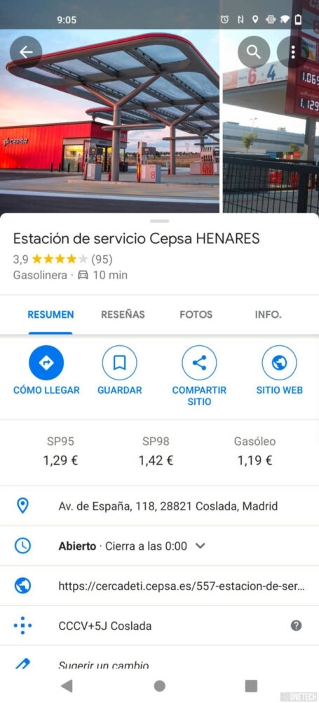 Ya puedes ver el precio de los combustibles de las gasolineras en España con Google Maps 1