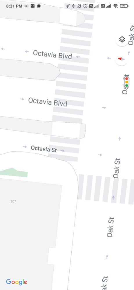 Google Maps comienza a mostrar en sus mapas detalles como los pasos de peatones 3