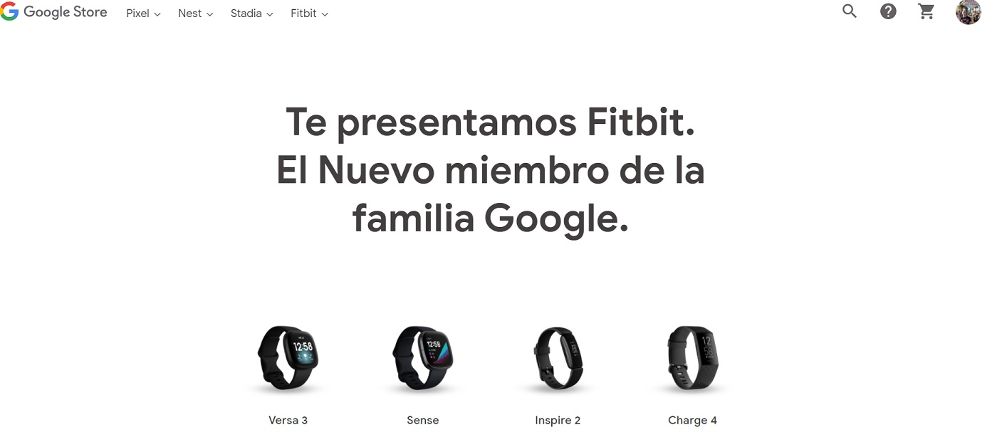 Dispositivos Fitbit en la Google Store