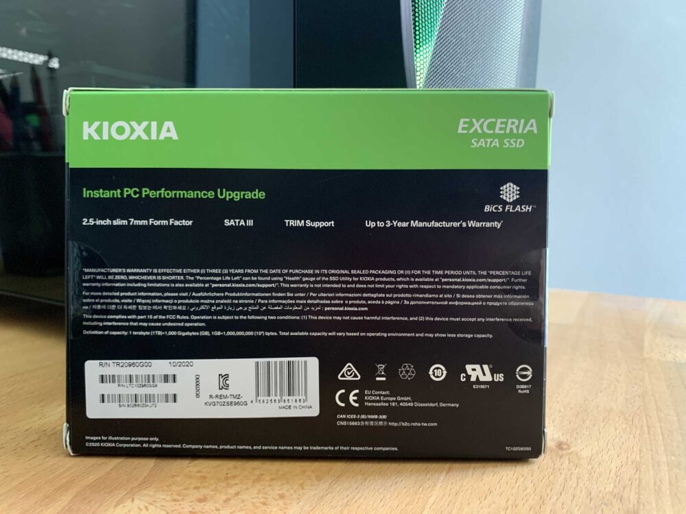 Kioxia Exceria SATA SSD 960 GB - Análisis 2