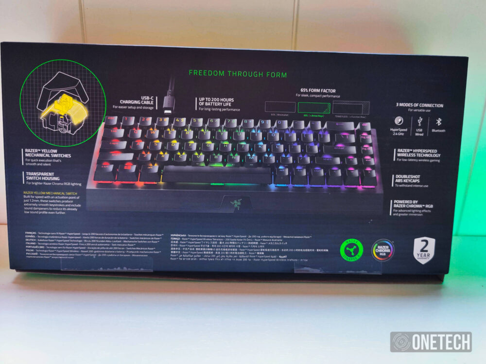 Razer BlackWidow V3 Mini HyperSpeed: teclado compacto e inalámbrico - Análisis 2