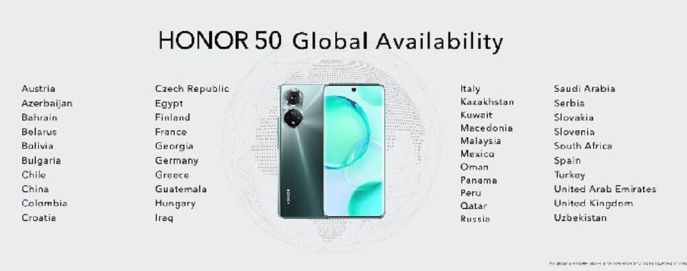 Honor confirma que el Honor 50 llegará a España, México y otros países 2