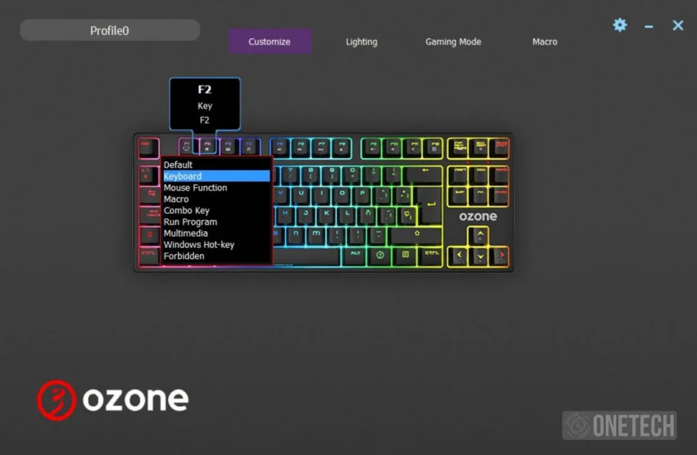 Ozone Battle Royale: teclado mecánico con formato TKL para gamers - Análisis 13