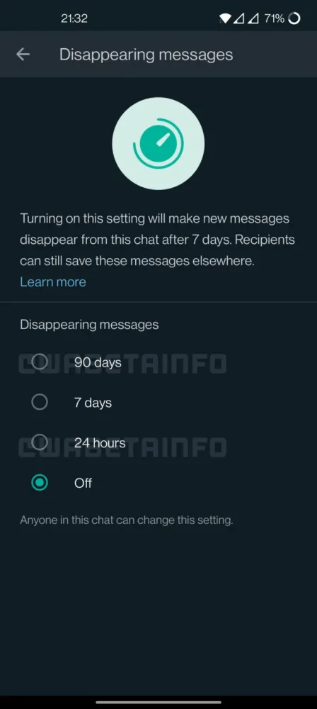 WhatsApp prepara mejoras para los mensajes temporales