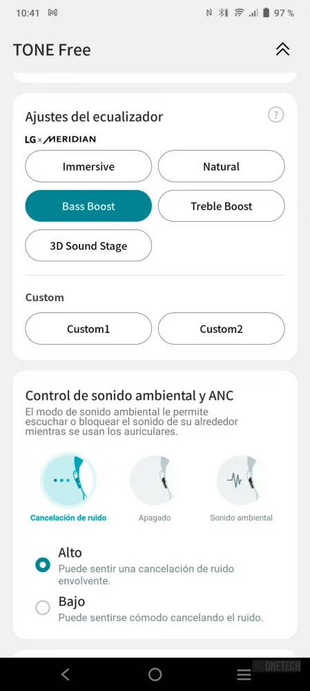 LG Tone Free FP8: auriculares con sonido Meridian, ANC y desinfección UV - Análisis 12