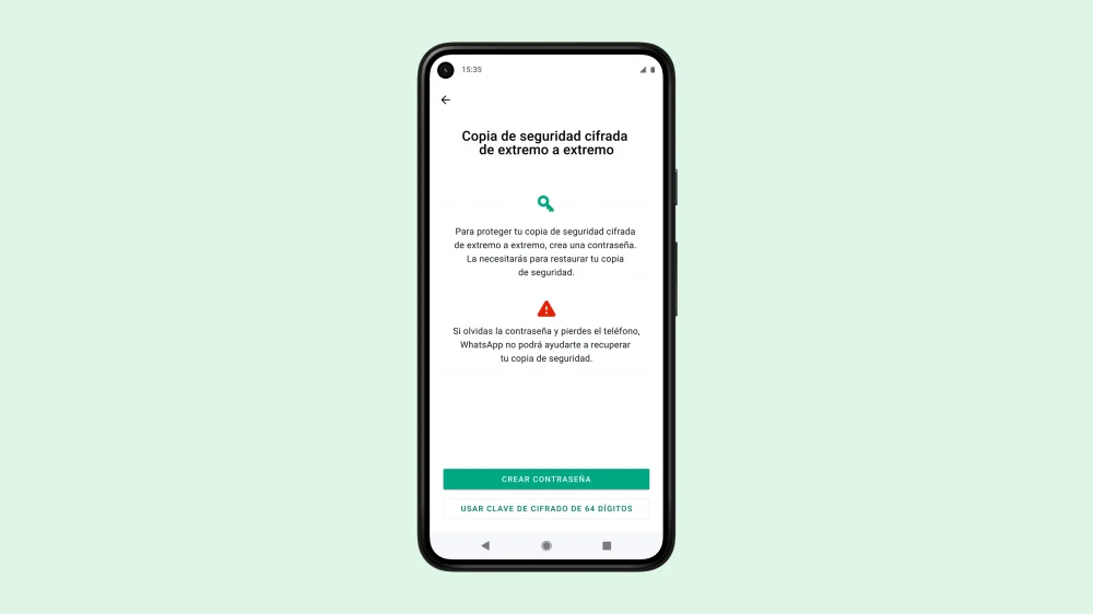 WhatsApp implementa el cifrado de extremo a extremo en las copias de seguridad 1