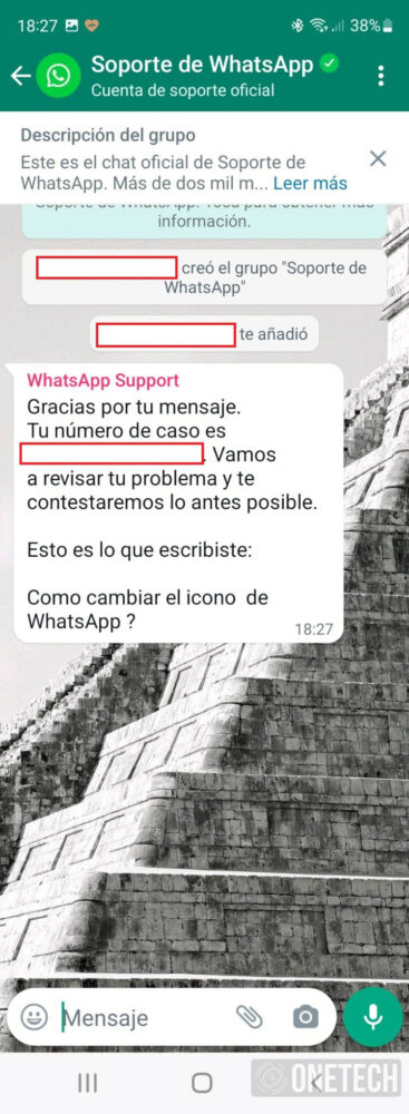Así puedes contactar con el chat de soporte de WhatsApp 4