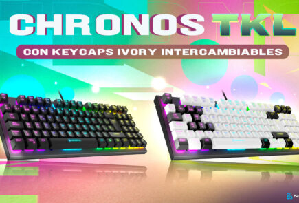 Newskill presenta un teclado TKL con pad numérico, el Chronos TKL 5