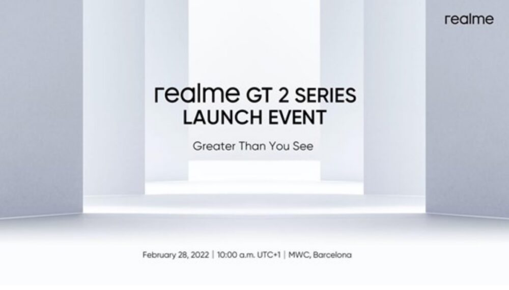Realme presentará su serie GT 2 en el MWC 2022 de forma global 1