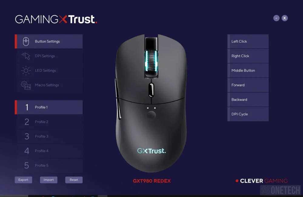 Trust GXT 980 REDEX, un raton gamer inalambrico con RGB y 50 horas de autonomia - Analisis 4