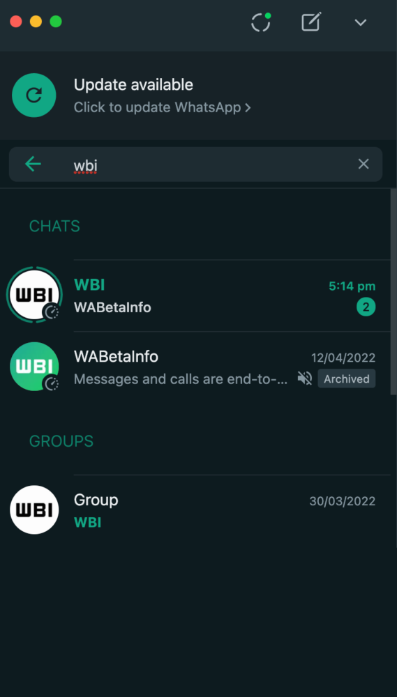 Whatsapp permitirá ver los estados desde la lista de chats 1