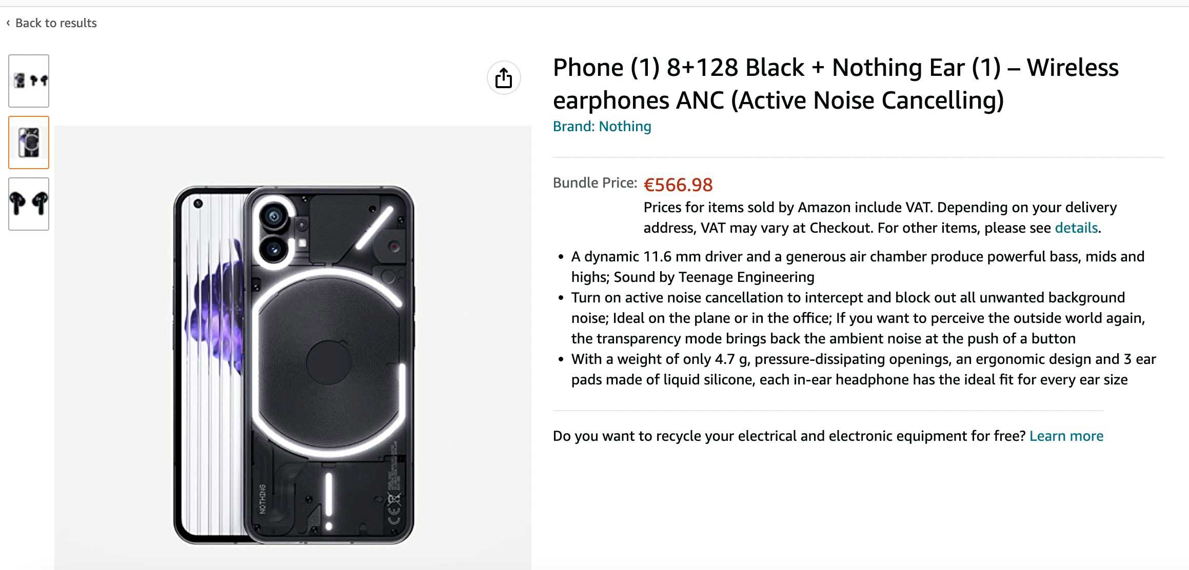 Nuevos datos del Nothing Phone (1), incluyendo posibles precios en Europa 105