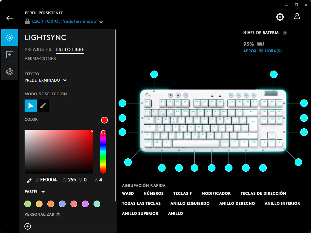 Logitech G715: probamos el teclado inclusivo gamer de la serie Aurora - Análisis 8