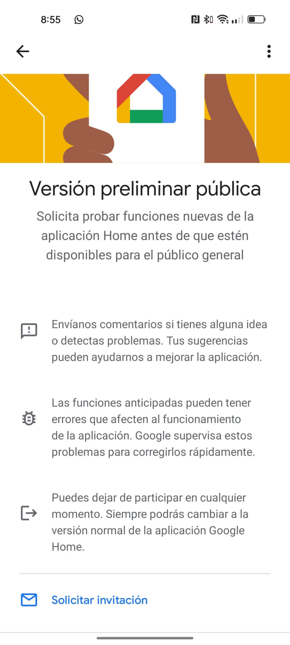 Ya puedes unirte a la beta de Google Home. Te decimos como